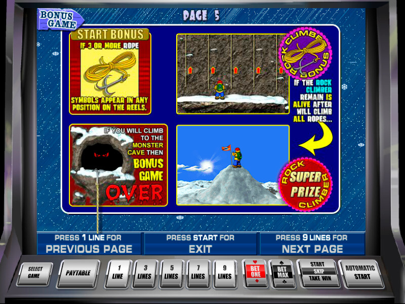 Игровой автомат скалолаз бесплатно бесплатные игровые автоматы играть бесплатно который 5000 кредитов дают